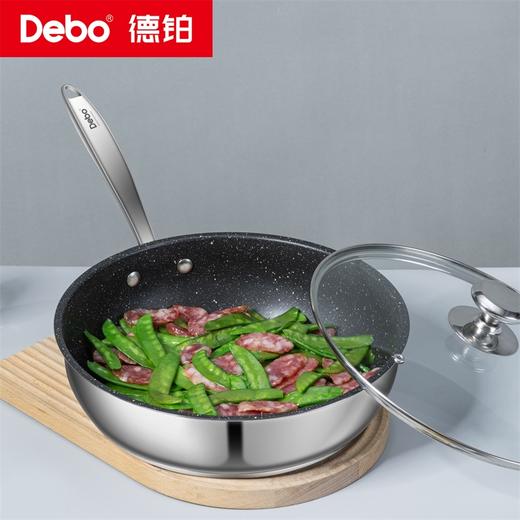 Debo德铂-惠特尼深煎锅26cm 煎制美味 炉灶通用（配玻璃锅盖） 商品图1