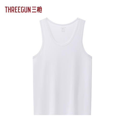 Threegun三枪 零碳木代尔圆领男士背心-T30011A01 商品图1