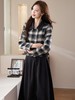 418良粉节|2026 活动爆款 活动爆款～【自营】衣周期～（二件套）Q79小香风格子翻领外套➕黑色半身裙套装-喜出 商品缩略图2