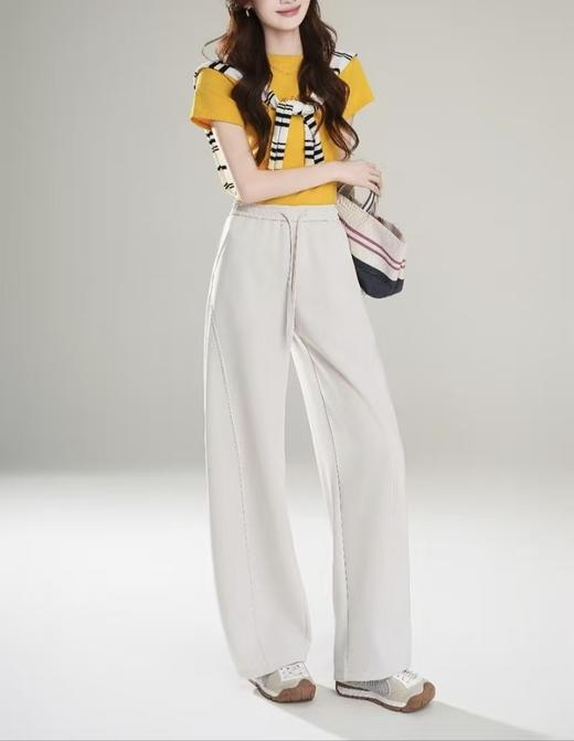 LS竹纤莱赛尔女士裸感慵懒弯刀裤913 商品图1