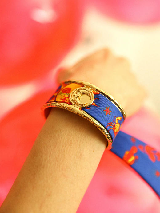 订购8周到｜AN-NEE-Lune-幻彩星语 2cm 丝巾手镯［法国设计师］ 商品图0