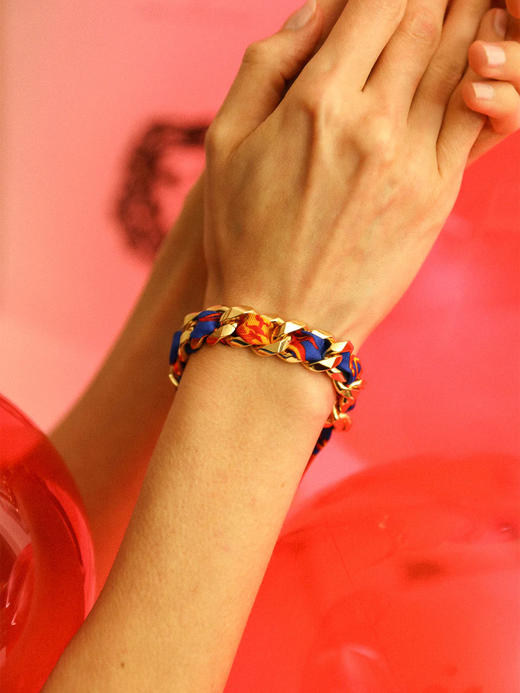 订购8周到｜AN-NEE-Décembre-幻彩星语 1cm 丝巾手镯［法国设计师］ 商品图0