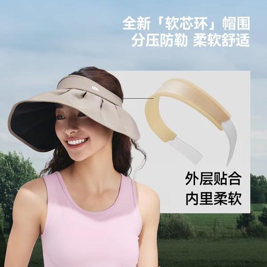 蕉下女士轻薄黑胶贝壳防晒帽BM017 薄灰蓝 商品图1