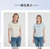 FF竹纤维莱赛尔女士圆领拼色短袖8075 商品缩略图2