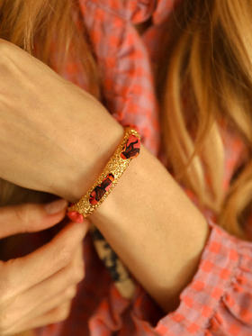 订购8周到｜AN-NEE-Queen-时光星象 1cm 丝巾手镯［法国设计师］