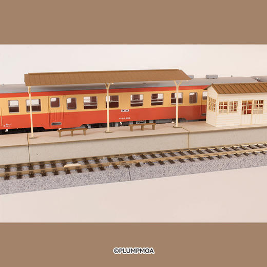 【GSC预售定金】1/80比例 纸制模型套件 街角配件系列 岛式地方站台 延长套装B（站台屋顶） 商品图2