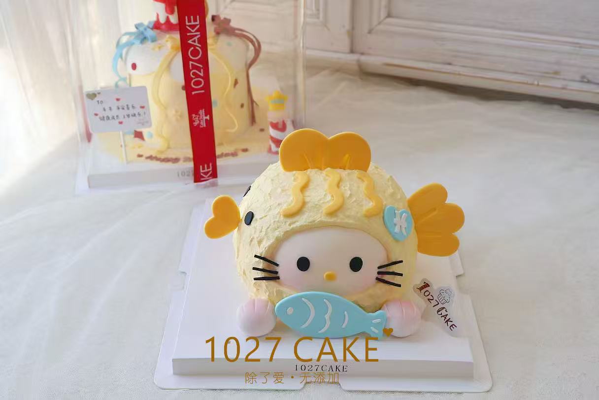 1027CAKE | 星座蛋糕 双鱼座 HelloKitty
