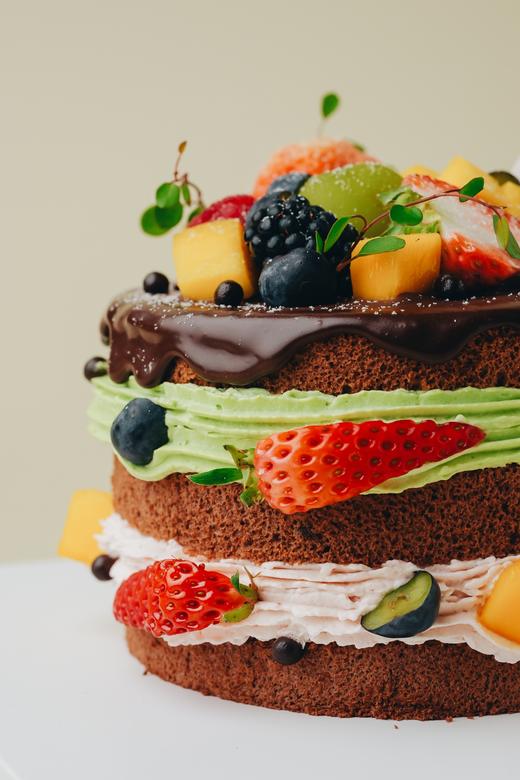 开心果莓果·裸蛋糕（双重奶油口味） 商品图3