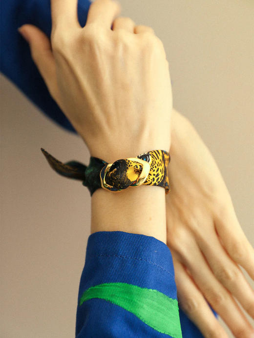 订购8周到｜AN-NEE-Décembre-幻境霓彩 4cm 丝巾手镯［法国设计师］ 商品图2