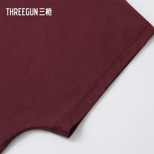 Threegun三枪 冰泉棉圆领连袖宽松女衫-T20188A01 商品图5