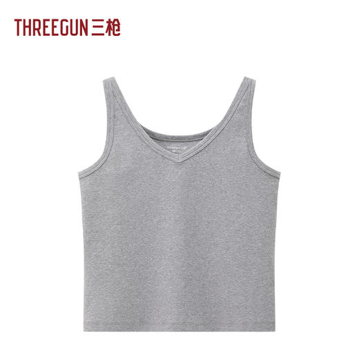 Threegun三枪 灯芯弹力棉女背心-T30078A01 商品图0