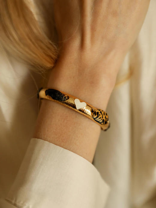 订购8周到｜AN-NEE-BAM Blanc-幻境旷野 1cm 丝巾手镯［法国设计师］ 商品图0