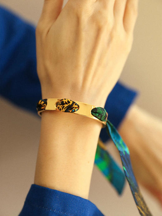 订购8周到｜AN-NEE-Septembre-幻境霓彩 2cm 丝巾手镯［法国设计师］ 商品图2