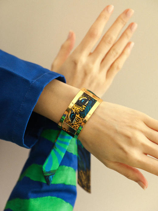 订购8周到｜AN-NEE-JMA-幻境霓彩 2cm 丝巾手镯［法国设计师］ 商品图2