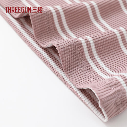 Threegun三枪 彩条罗纹BRA女士背心-T30003A01 商品图5