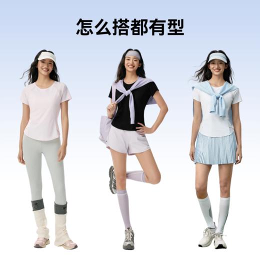魔力薇薇交叉燕尾速干短袖T恤女2026春夏季新款防晒凉感运动上衣 商品图4