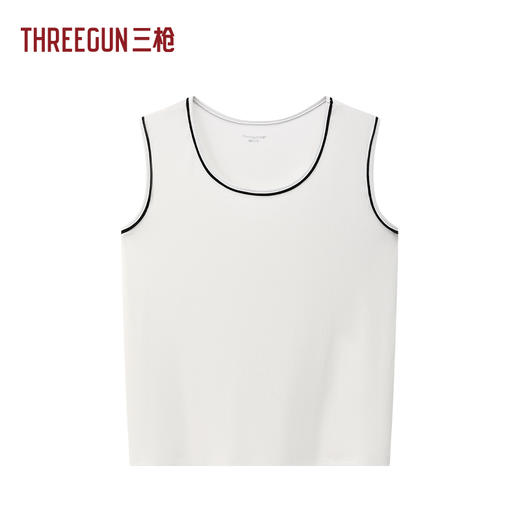 Threegun三枪 时尚罗纹宽松女背心-T30077A01 商品图0