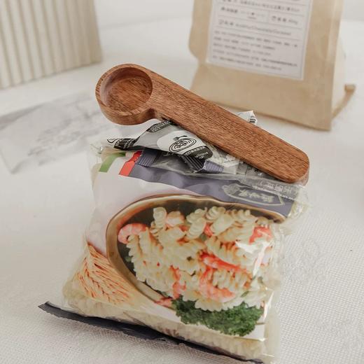 食品咖啡实木封口量勺多用夹 可夹封零食，开封包装等 商品图5