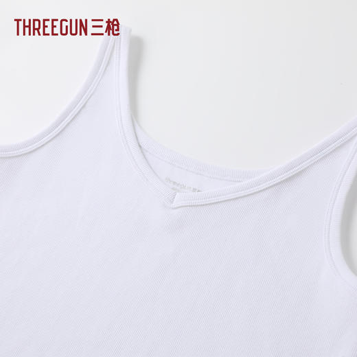 Threegun三枪 灯芯弹力棉女背心-T30078A01 商品图3