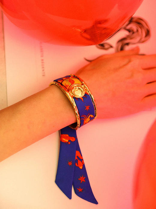 订购8周到｜AN-NEE-Lune-幻彩星语 2cm 丝巾手镯［法国设计师］ 商品图1