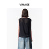 VIMAGE纬漫纪小众设计透气舒适黑色显瘦宽松无袖上衣2026夏季款V2513218 商品缩略图4