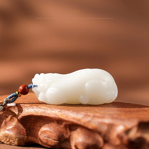 「天祐」羊脂白玉貔貅挂 商品图3