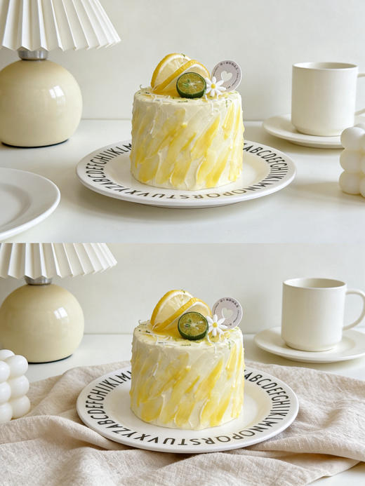 柠檬凝乳抹茶调味奶油蛋糕，酸大于甜，清爽解腻 商品图4
