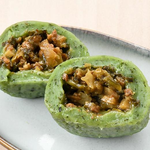 青野竹笋雪菜肉馅青团*2 约100g 商品图1