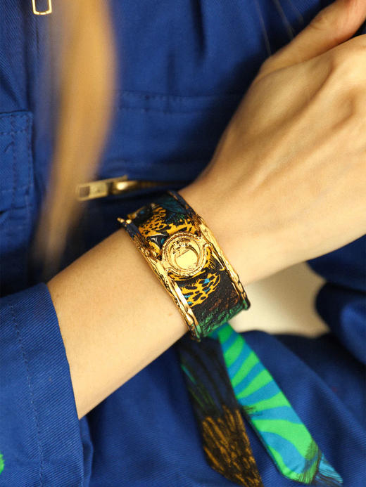 订购8周到｜AN-NEE-Lune-幻境霓彩 2cm 丝巾手镯［法国设计师］ 商品图1