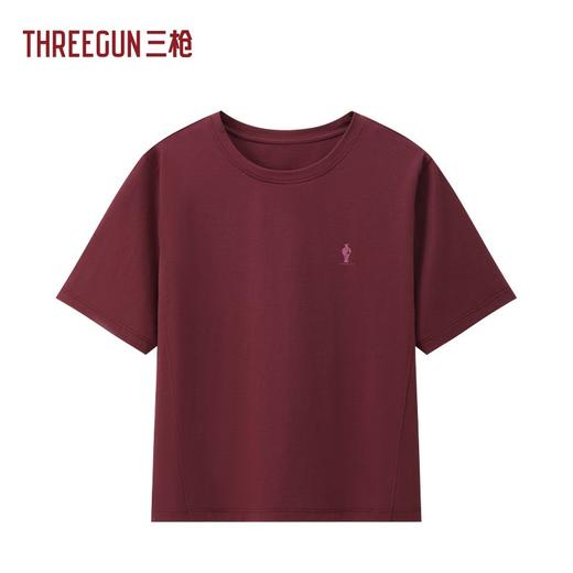 Threegun三枪 冰泉棉圆领短袖女衫-T20187A01 商品图1