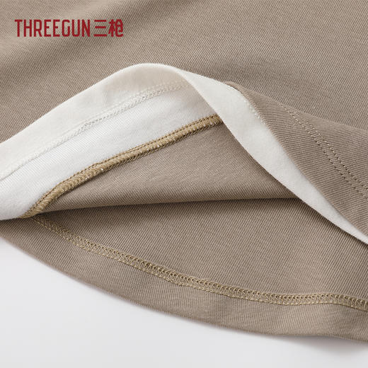 Threegun三枪 零碳莱赛尔棉罗纹拼接女背心-T30076A01 商品图7