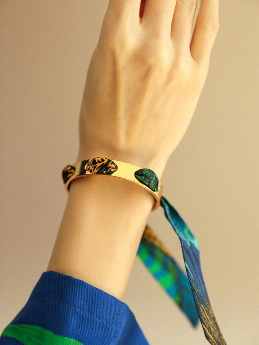 订购8周到｜AN-NEE-Septembre-幻境霓彩 2cm 丝巾手镯［法国设计师］ 商品图1