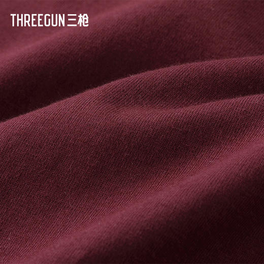 Threegun三枪 冰泉棉圆领连袖宽松女衫-T20188A01 商品图4
