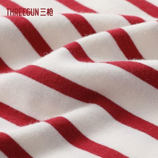 Threegun三枪 彩条冰泉棉短袖女衫-T20186A01 商品图4