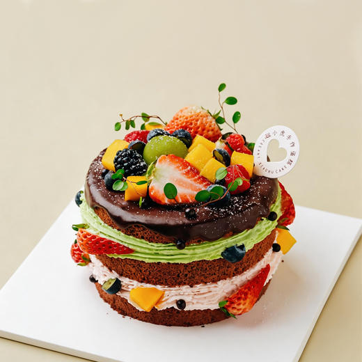 开心果莓果·裸蛋糕（双重奶油口味） 商品图0