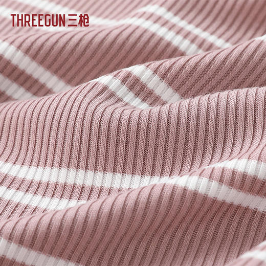Threegun三枪 彩条罗纹BRA女士背心-T30003A01 商品图8