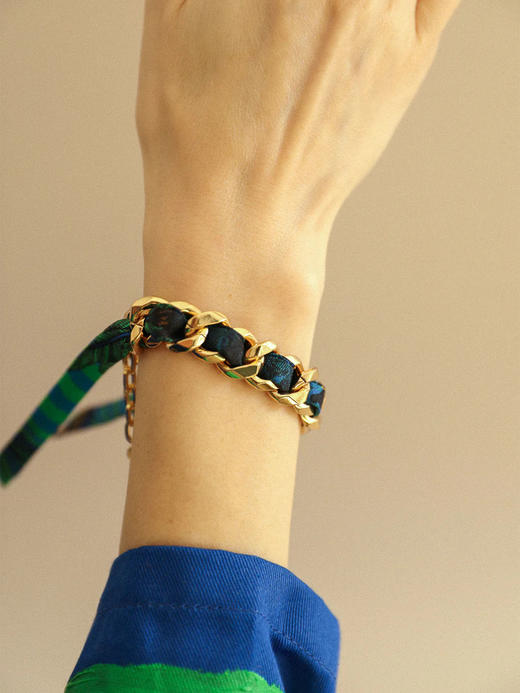 订购8周到｜AN-NEE-Décembre-幻境霓彩 1cm 丝巾手镯［法国设计师］ 商品图2