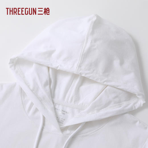 Threegun三枪 冰泉棉连帽短袖女衫-T20190A01 商品图3