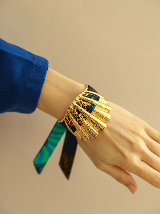 订购8周到｜AN-NEE-Coquille-幻境霓彩 2cm 丝巾手镯［法国设计师］ 商品图1