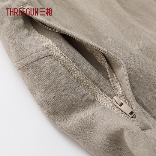 Threegun三枪 亚麻男短裤-T50057B01 商品图4