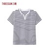 Threegun三枪 彩条冰泉棉短袖女衫-T20186A01 商品缩略图2