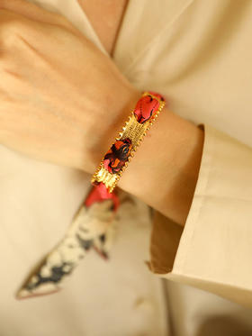 订购8周到｜AN-NEE-Diva-时光星象 2cm 丝巾手镯［法国设计师］