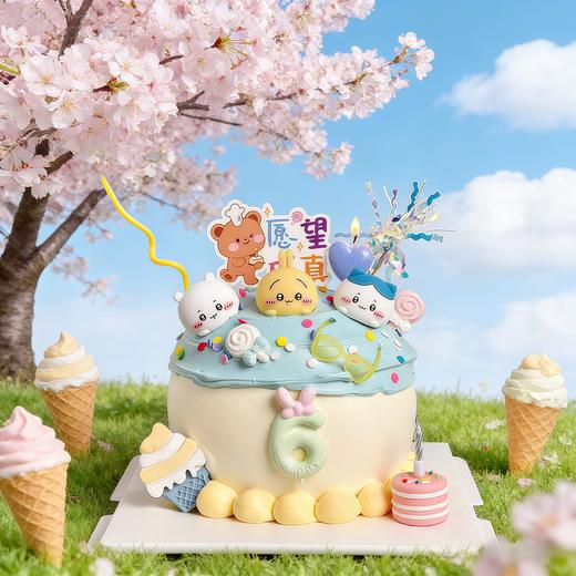 【愿望成真】叮当CAKE爆款儿童蛋糕-鲜果奶油蛋糕 商品图0