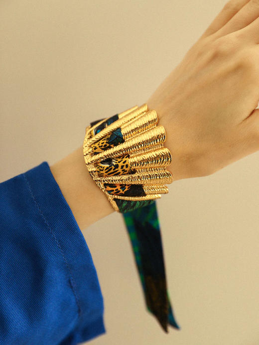 订购8周到｜AN-NEE-Coquille-幻境霓彩 2cm 丝巾手镯［法国设计师］ 商品图2