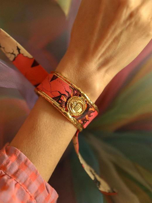 订购8周到｜AN-NEE-Lune-时光星象 2cm 丝巾手镯［法国设计师］ 商品图1