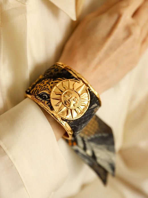 订购8周到｜AN-NEE-Soleil-幻境旷野 4cm 丝巾手镯［法国设计师］ 商品图0