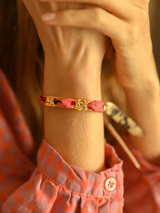 订购8周到｜AN-NEE-Féerie-时光星象 1cm 丝巾手镯［法国设计师］ 商品图0