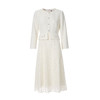 EITIE爱特爱精致钩花蕾丝拼接小香风假两件白色连衣裙2026春新款A2607127 商品缩略图5