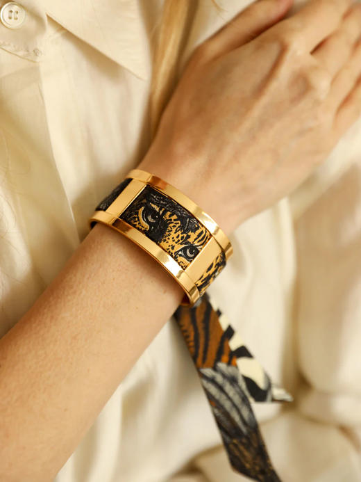 订购8周到｜AN-NEE-JMA-幻境旷野 2cm 丝巾手镯［法国设计师］ 商品图0