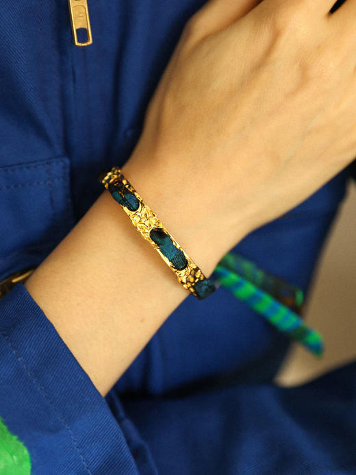 订购8周到｜AN-NEE-Féerie-幻境霓彩 1cm 丝巾手镯［法国设计师］ 商品图0